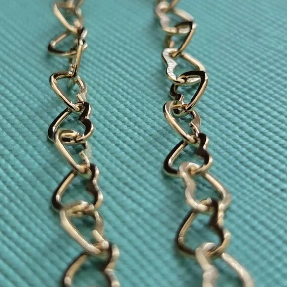 18k Bracelet openheart link design - Picture 6 of 11